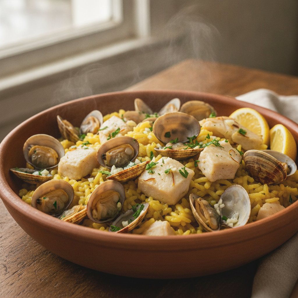 Seafood Rice with Clams