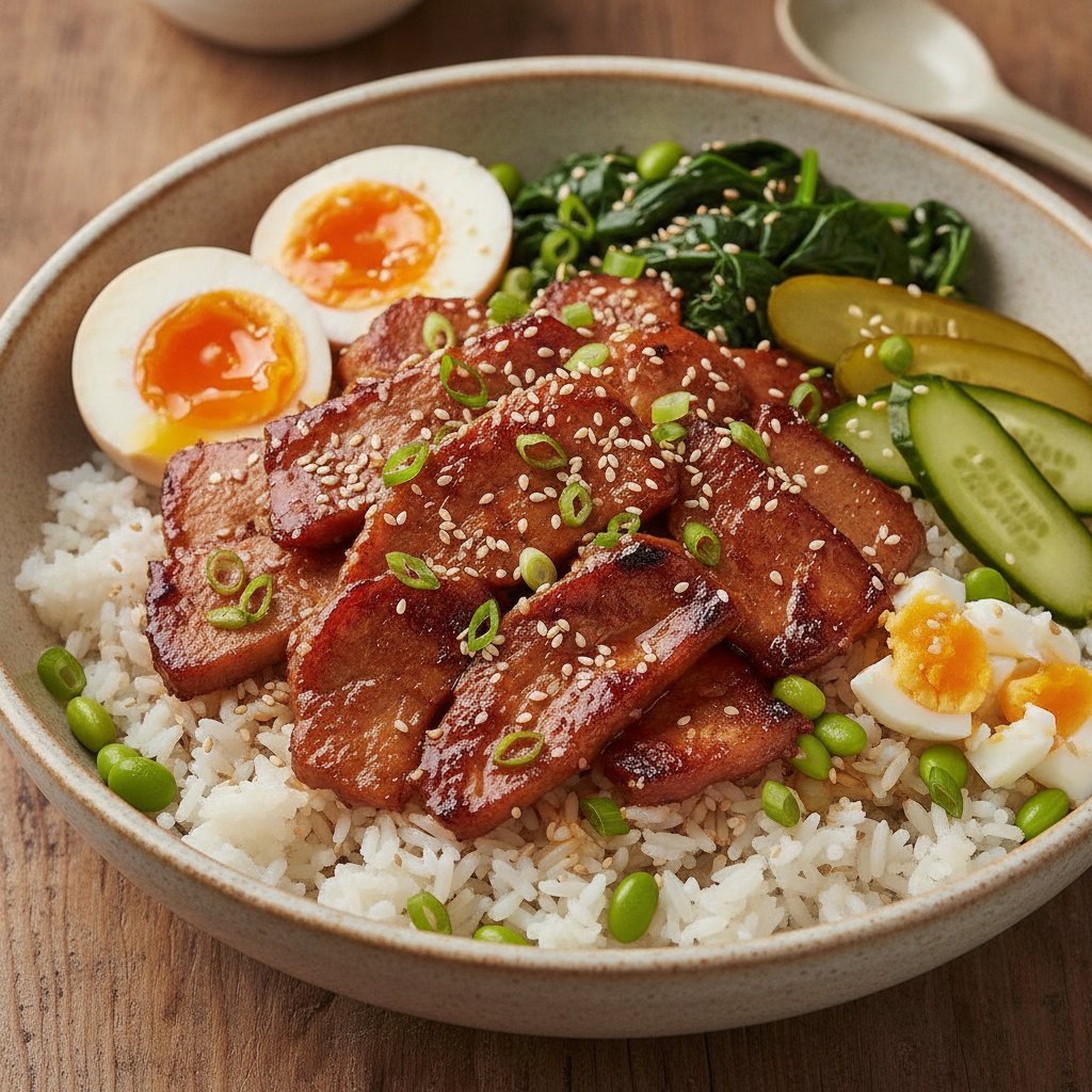 Spicy Pork Rice Bowl (High-Protein)