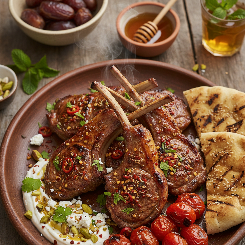 Harissa and Honey Lamb Chops