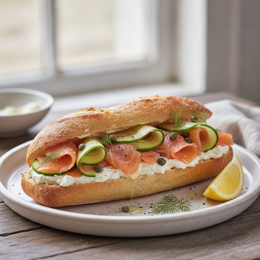 French Salmon Sandwich