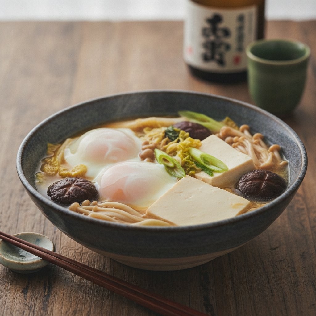 Simmered Egg and Tofu Pot