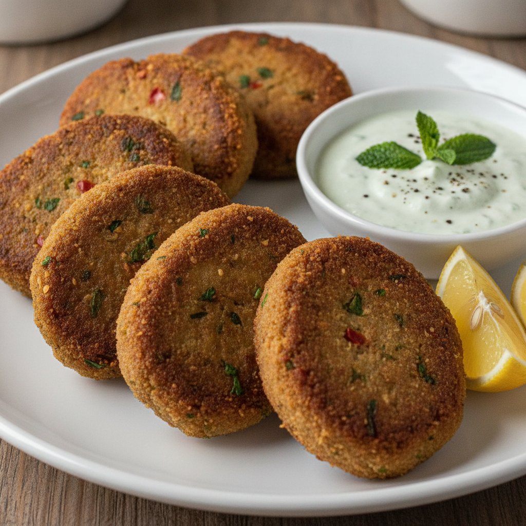 Crispy Fried Spiced Minced Meat Cutlets (Low-Calorie)