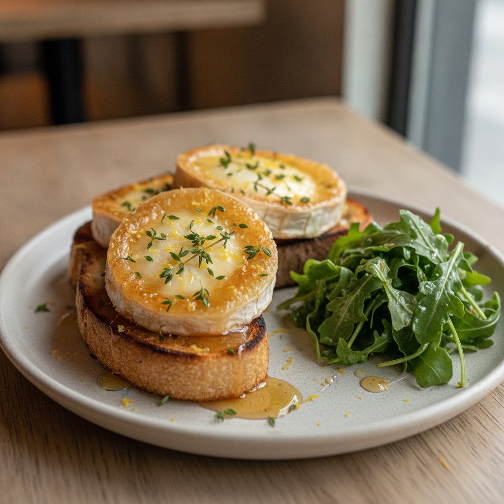 Grilled Goat Cheese on Toast (Low-Calorie)