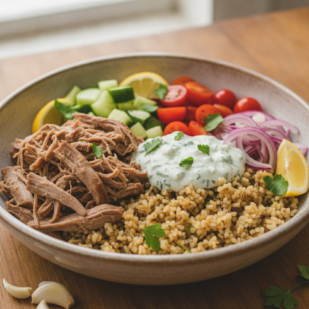 Slow Roasted Lamb Bowl (Low-Chol)