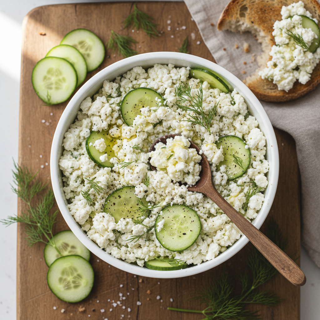 Cottage Cheese Cucumber Dill Smash Tub