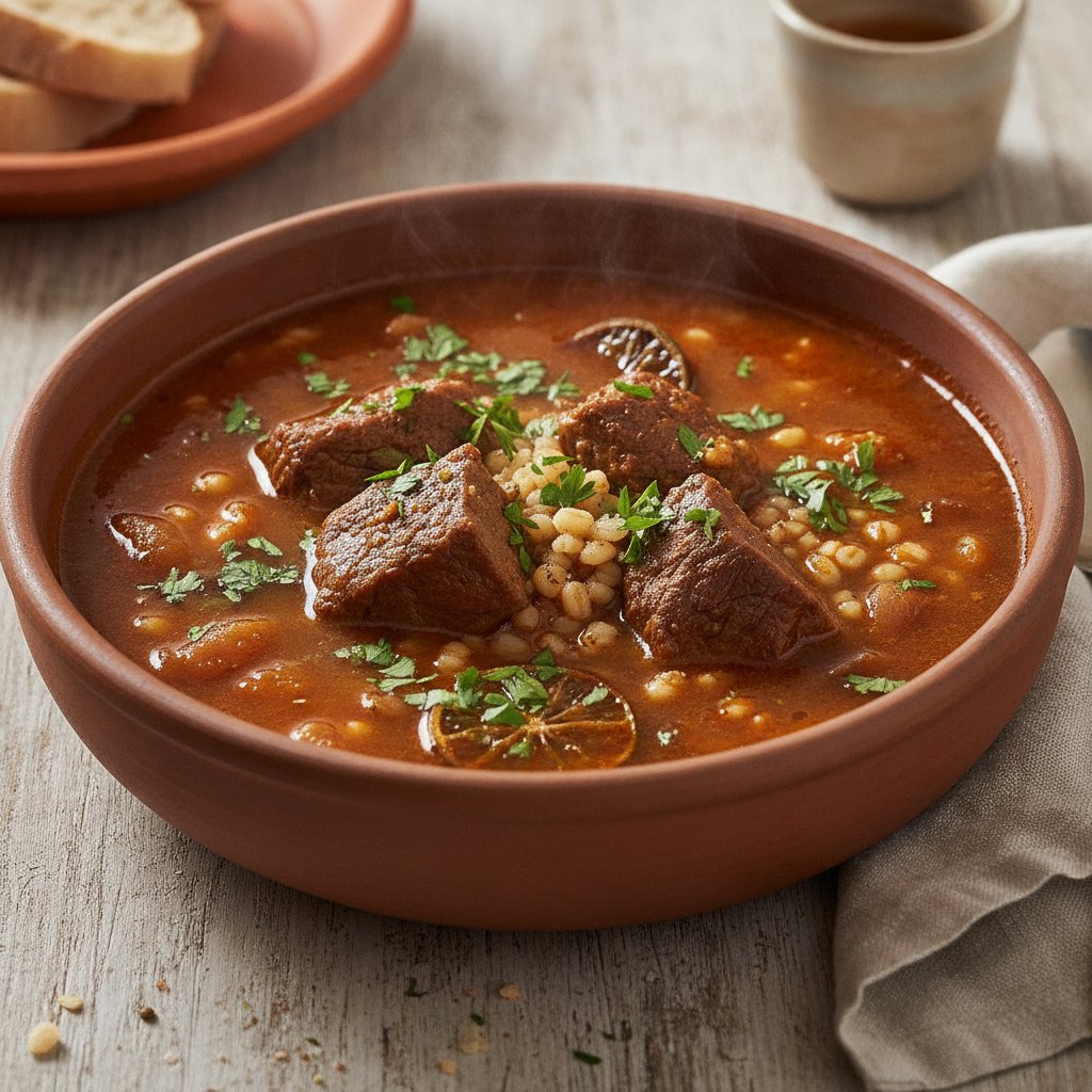 Sour Barley and Meat Soup