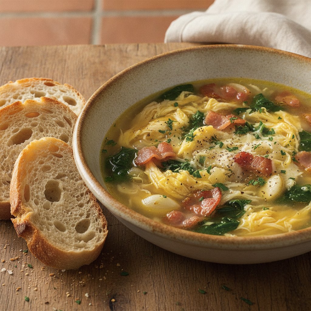 Bacon and Egg Soup