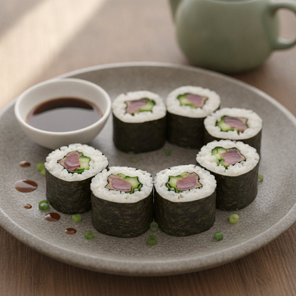 Tuna Rice Rolls (Low-Chol)