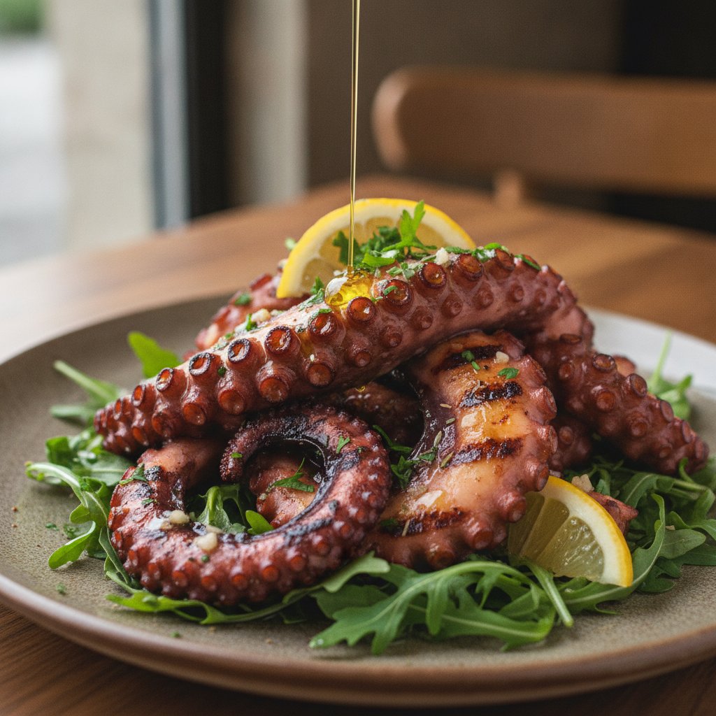 Grilled Marinated Octopus