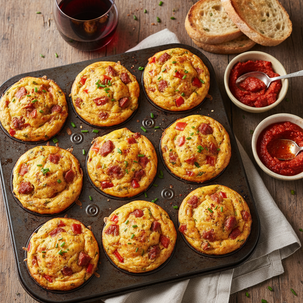 Baked Chorizo Egg Muffins