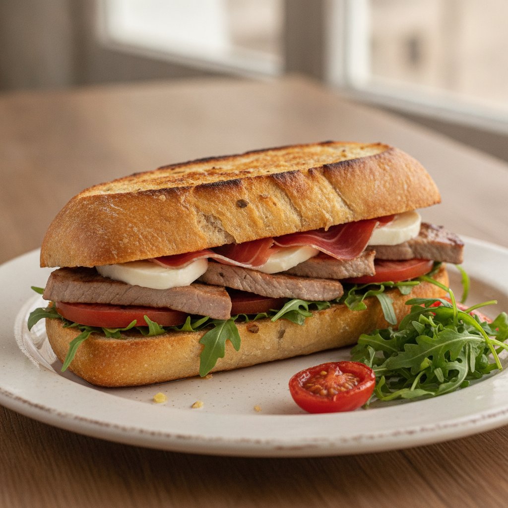 Spanish Cheese and Ham Toasted Sandwich (Low-Calorie)