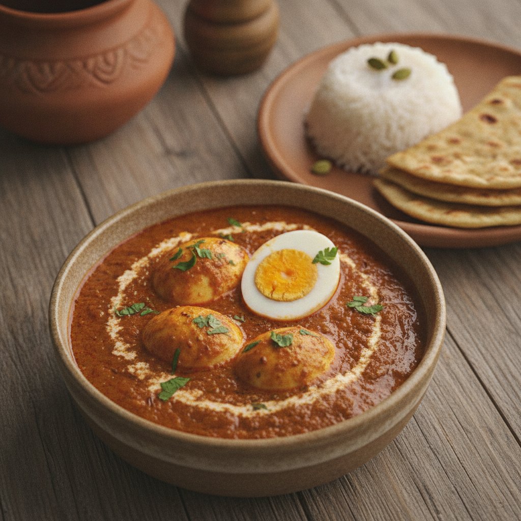 Egg Curry in Tomato Sauce