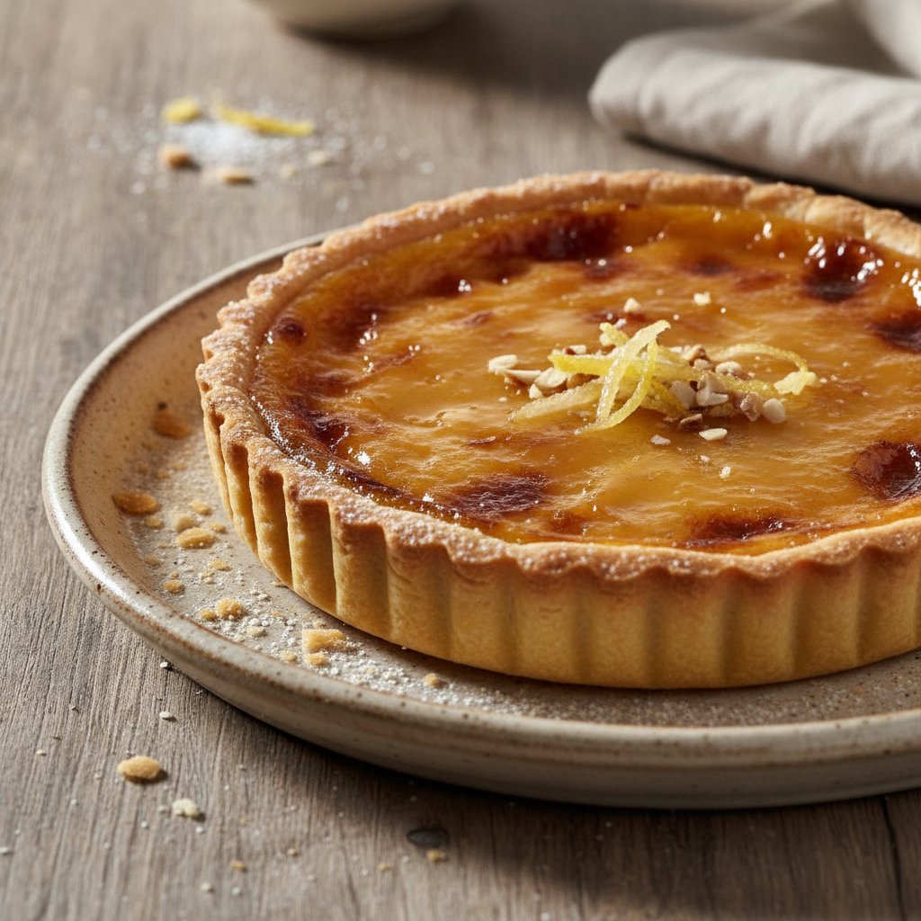 Marzipan Egg Yolk Tart