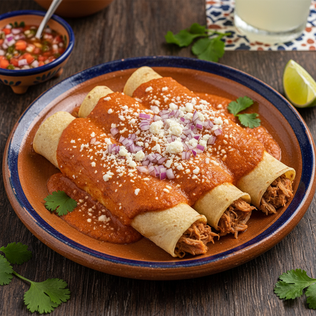 Enchiladas de Cochinita