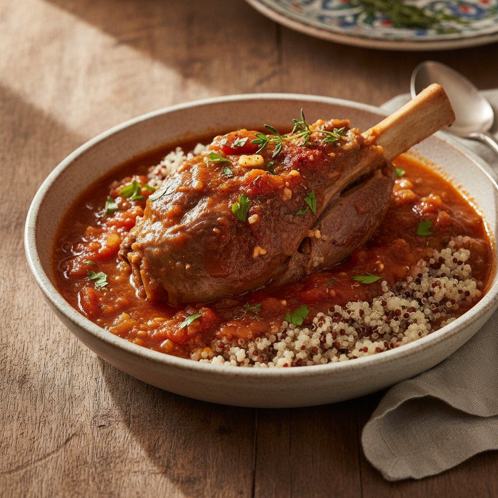 Braised Lamb Shank Stew (Low-Chol)