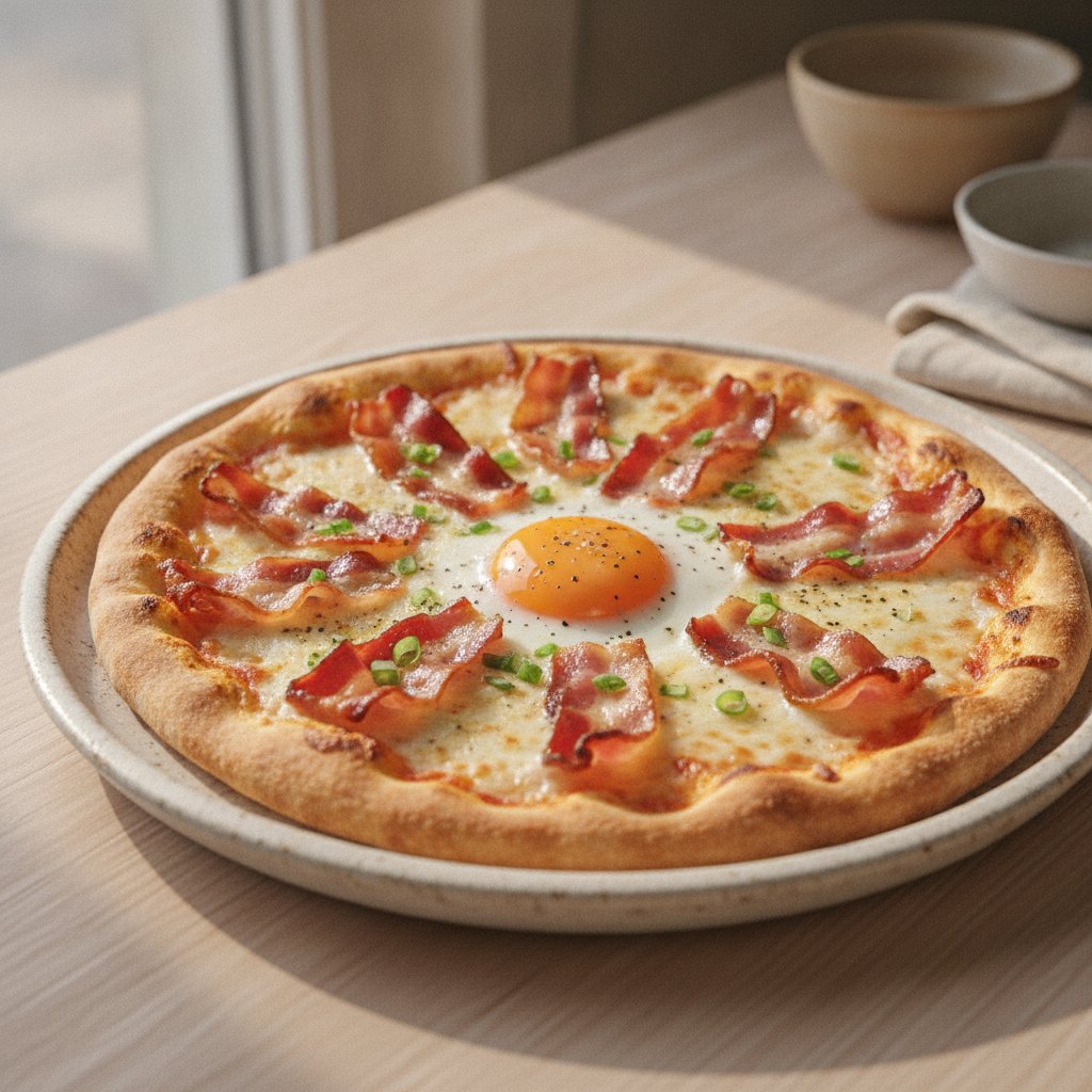Bacon and Egg Pizza