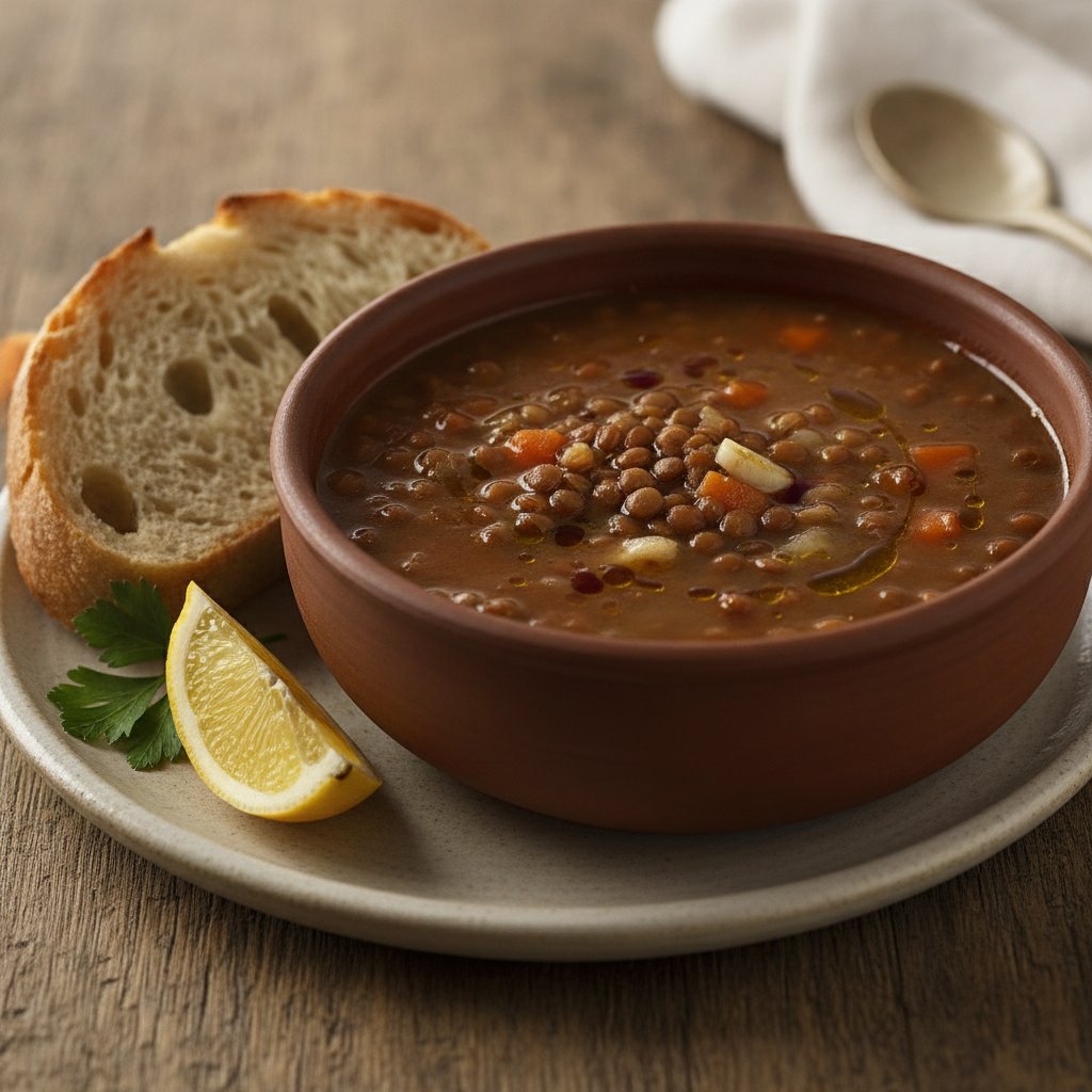 Lentil Soup With Garlic (Low-Calorie)