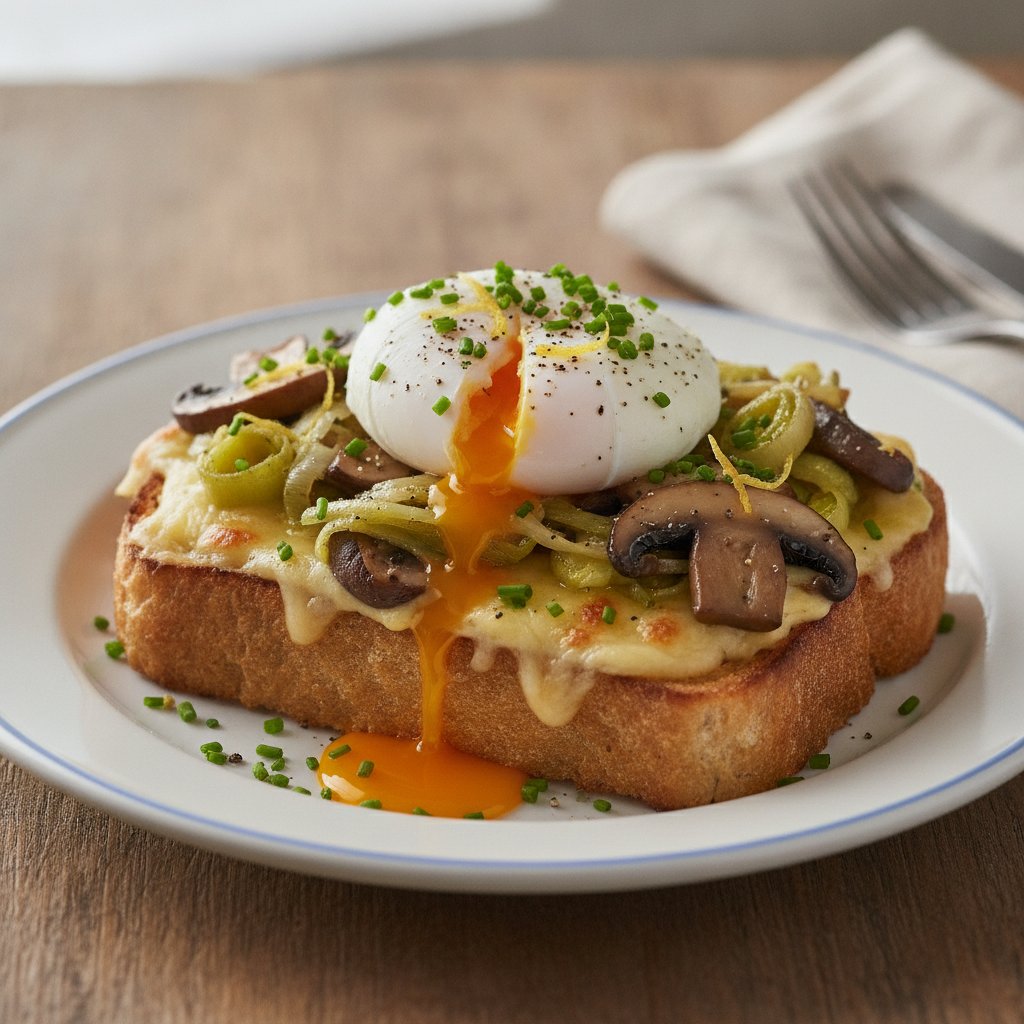 French Poached Egg Toast