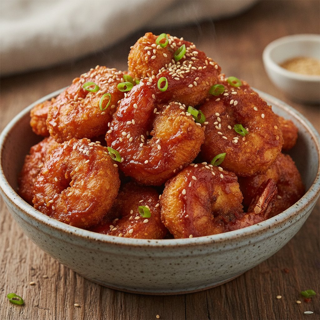Korean Fried Shrimp (Keto)