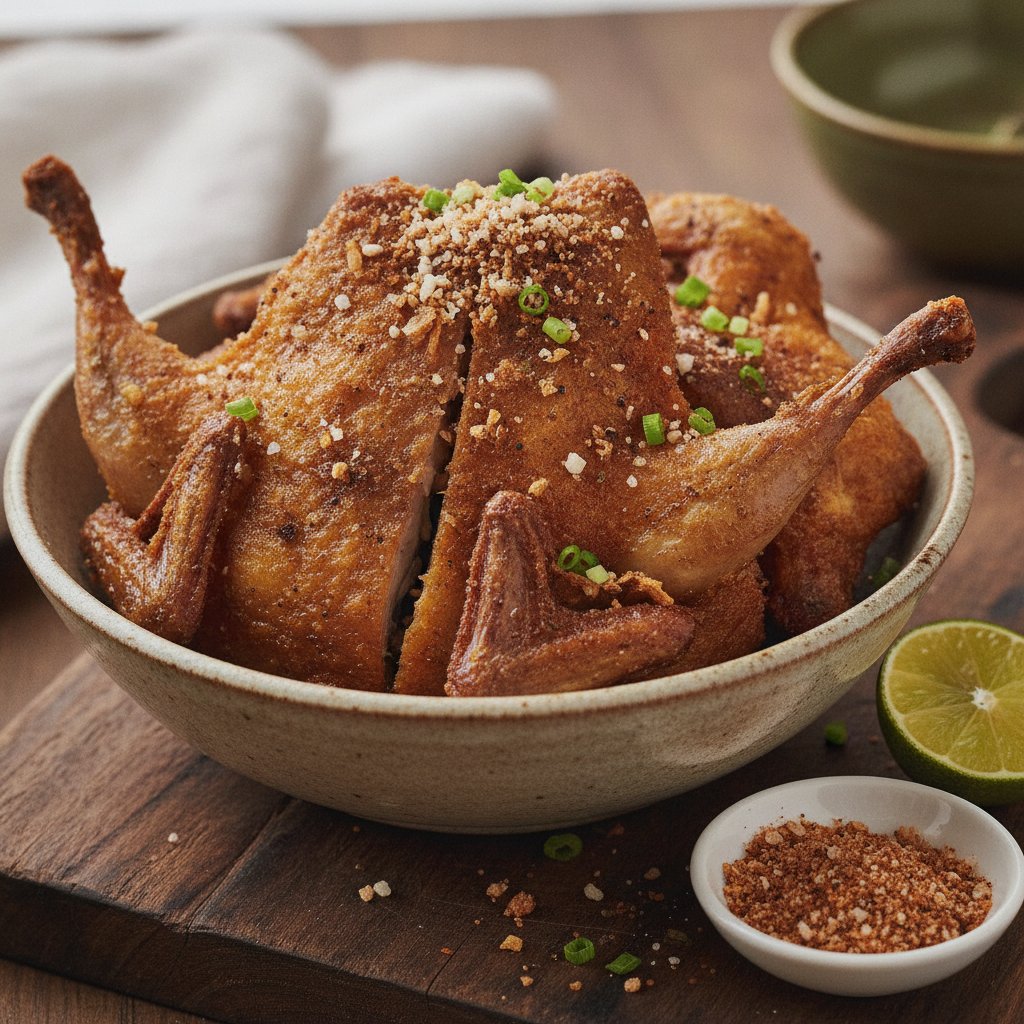 Crispy Fried Quail with Salt and Pepper