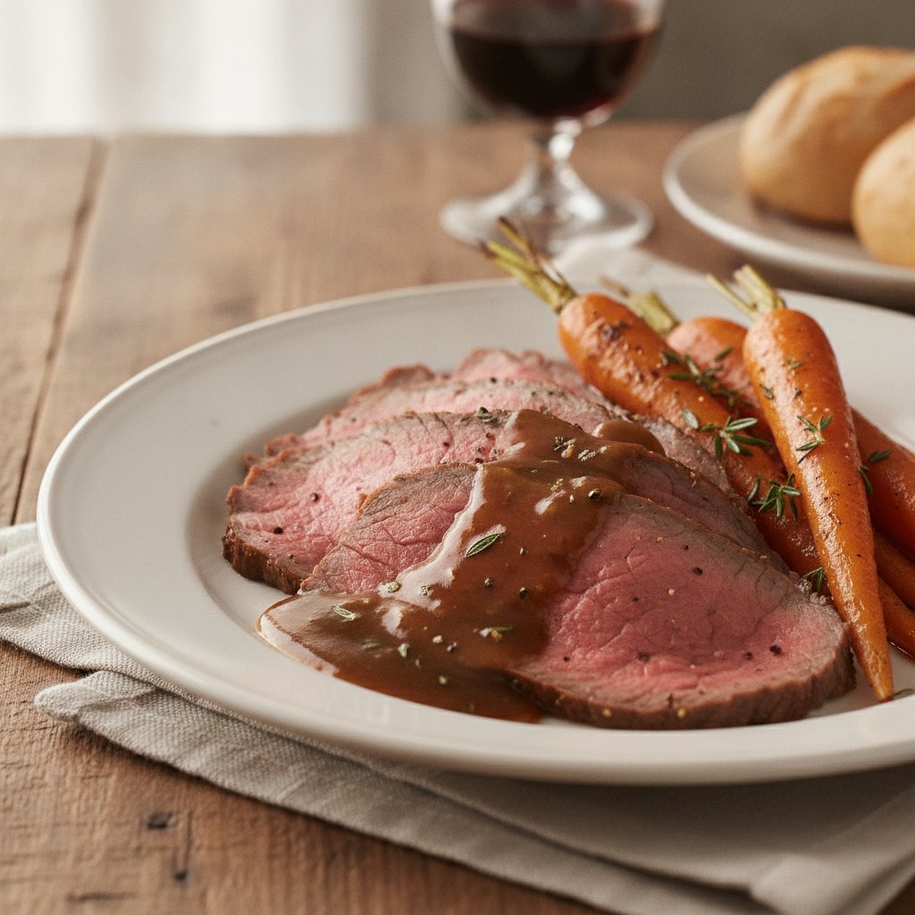 Roast Beef with Gravy (Low-Chol)
