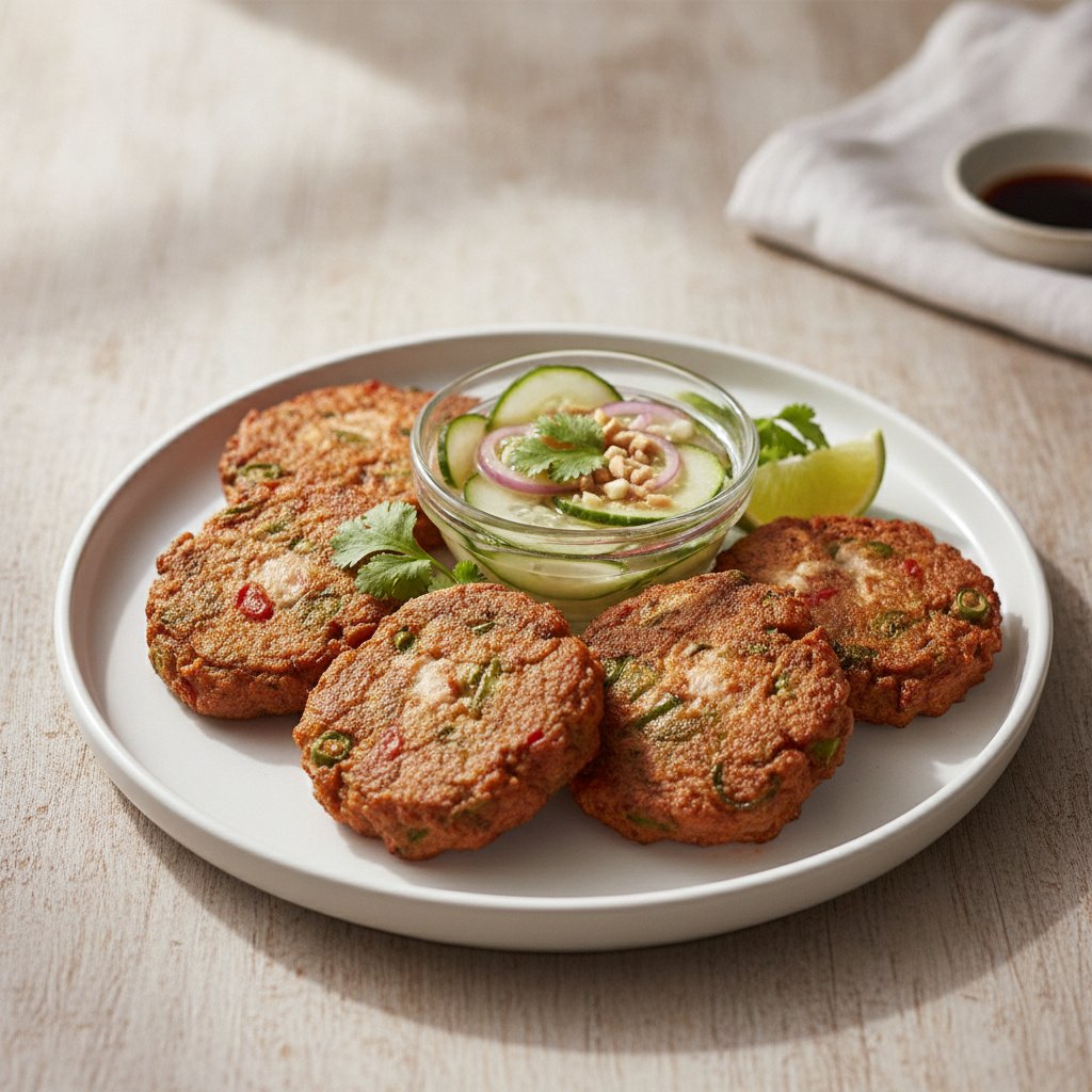 Fried Fish Cakes (Low-Calorie)