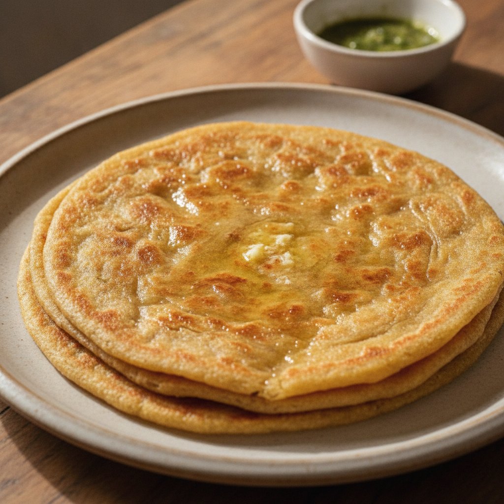 Layered Flatbread with Ghee (Gluten-Free)