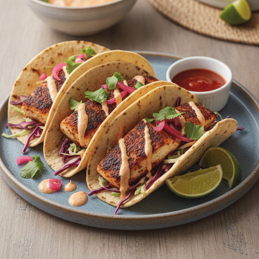 Spicy Cod Tacos
