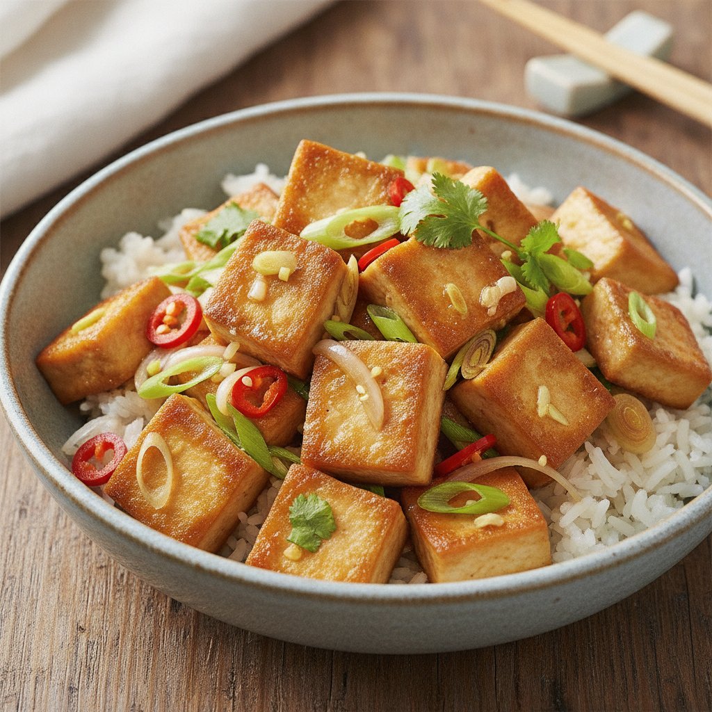 Vegan Stir Fried Tofu With Lemongrass