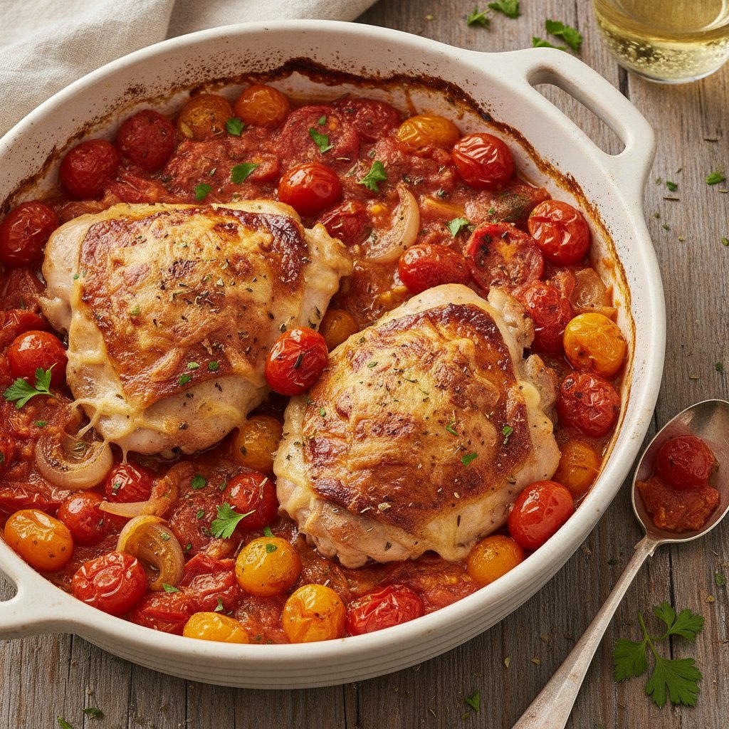 Baked Chicken with Tomatoes