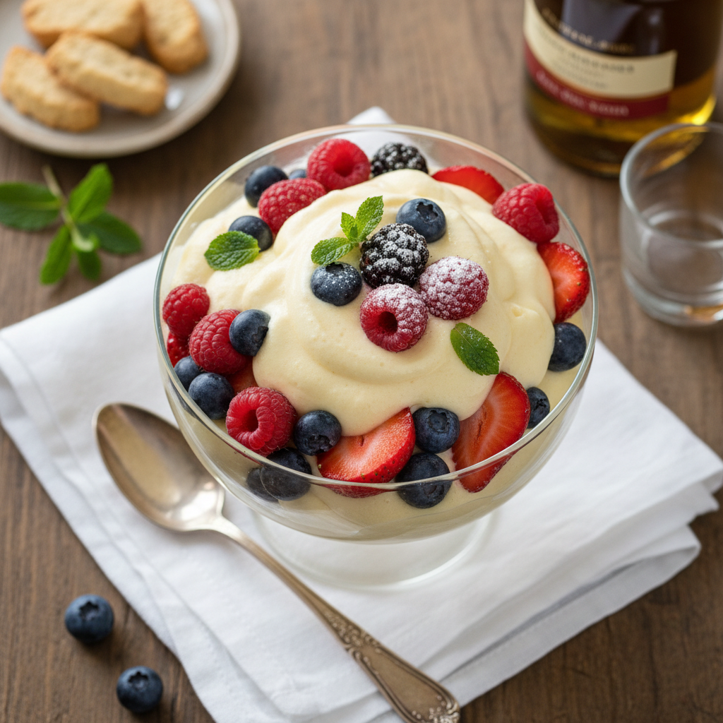 Zabaglione with Berries