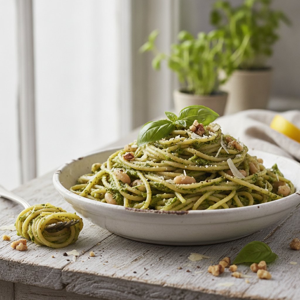 Basil and Garlic Sauce Noodles (GLP-1)