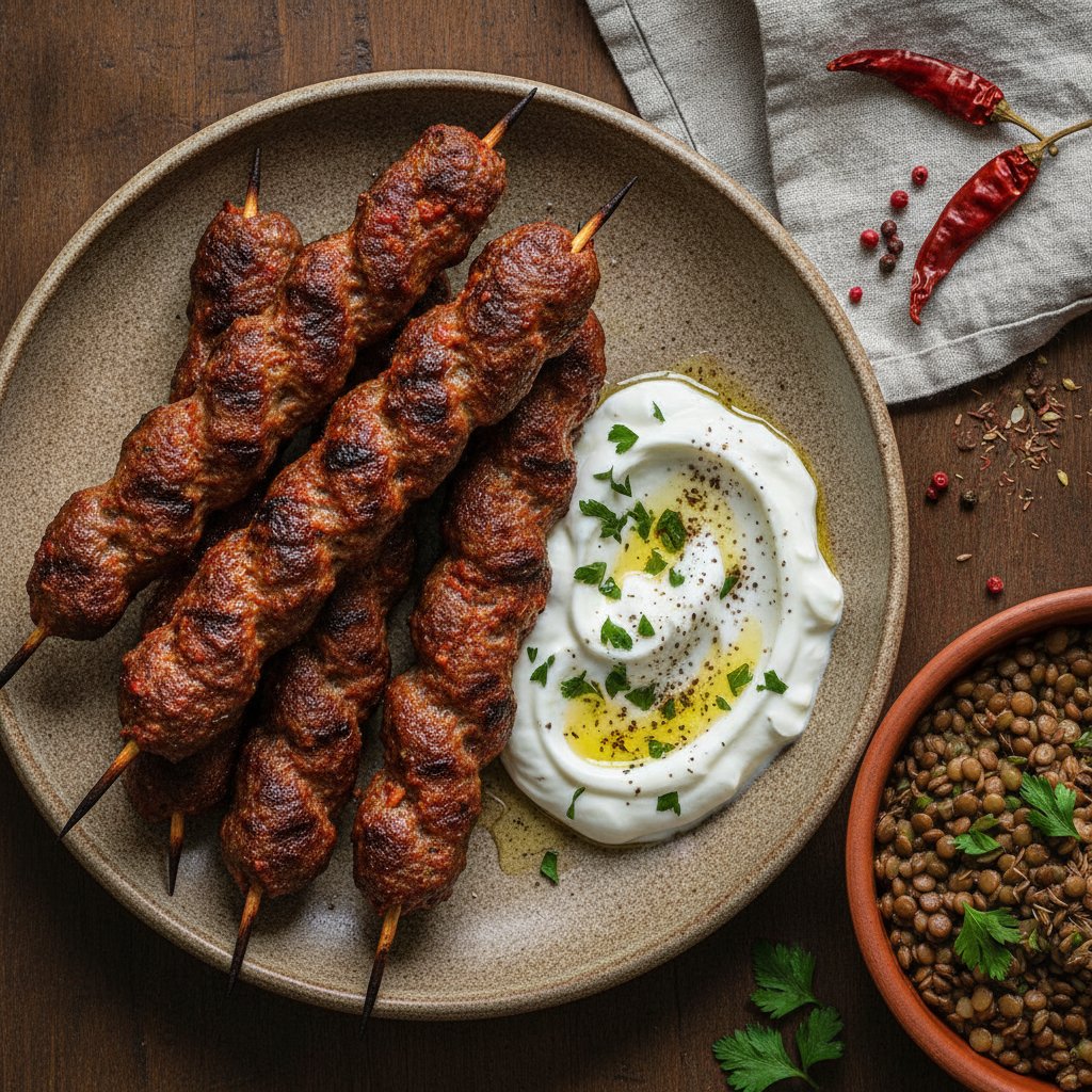 Twisted Minced Meat Skewers (High-Protein)