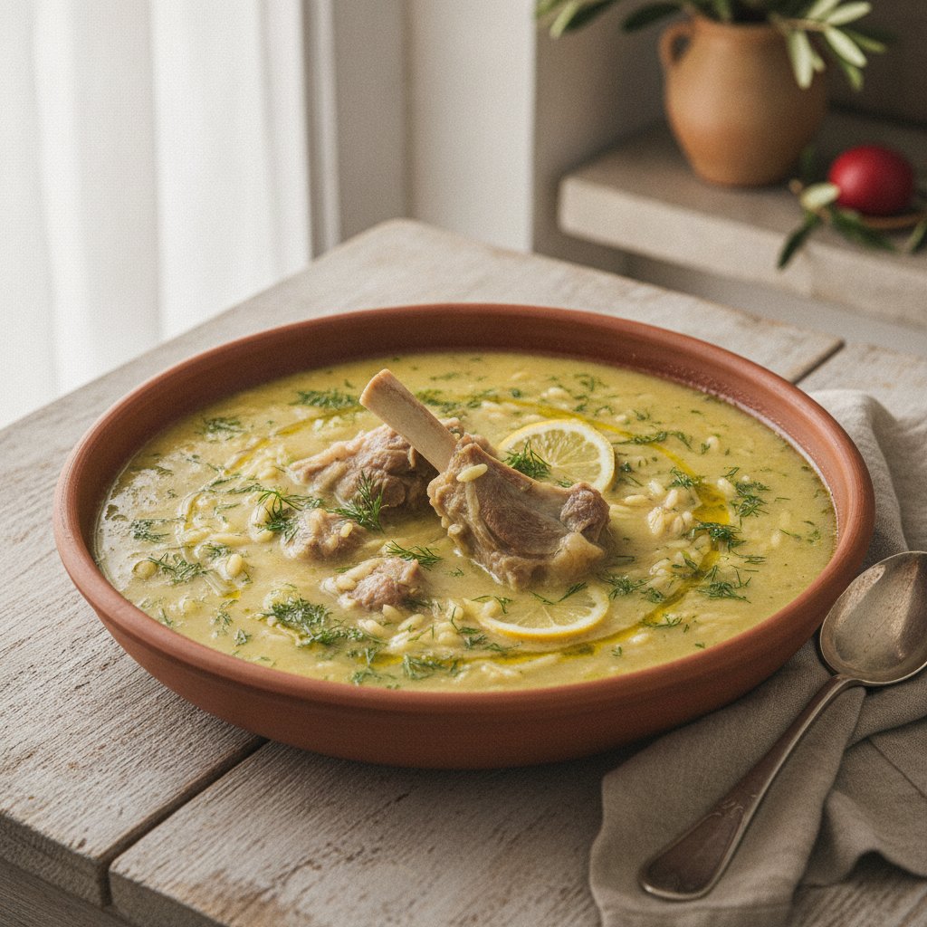 Greek Easter Lamb Soup