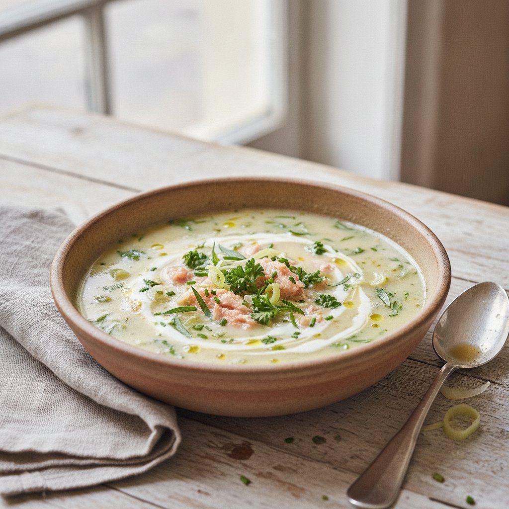 Trout and Herb Soup