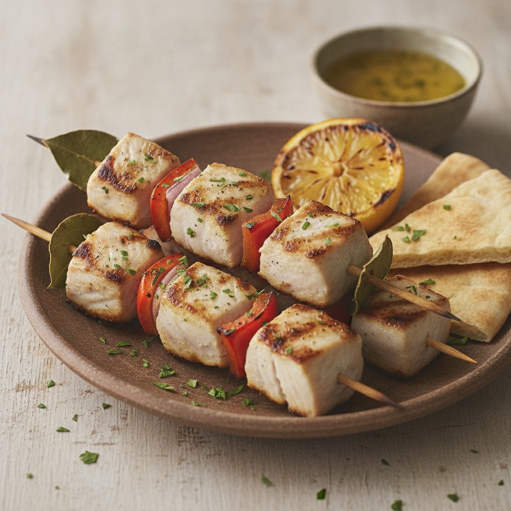 Grilled Swordfish Skewers