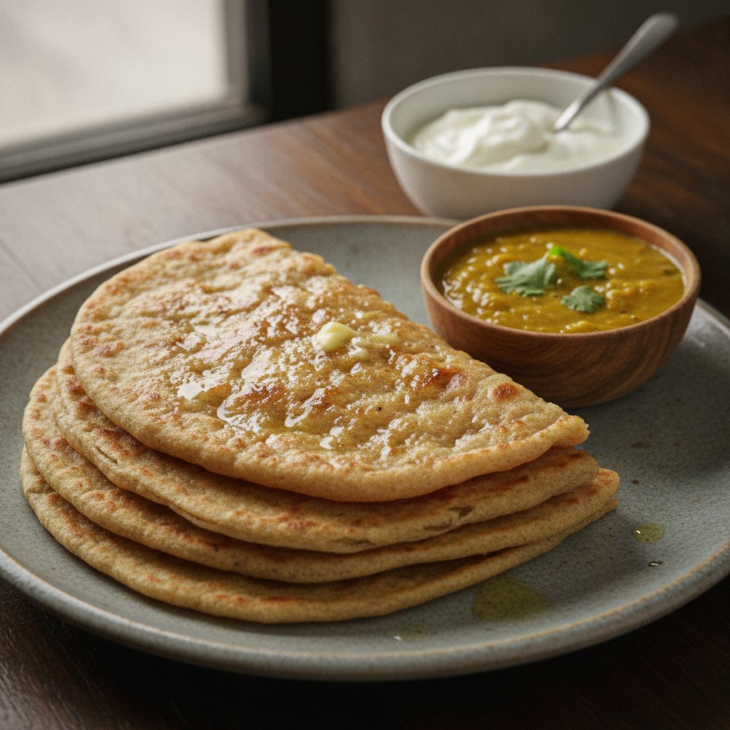 Layered Buttered Flatbread
