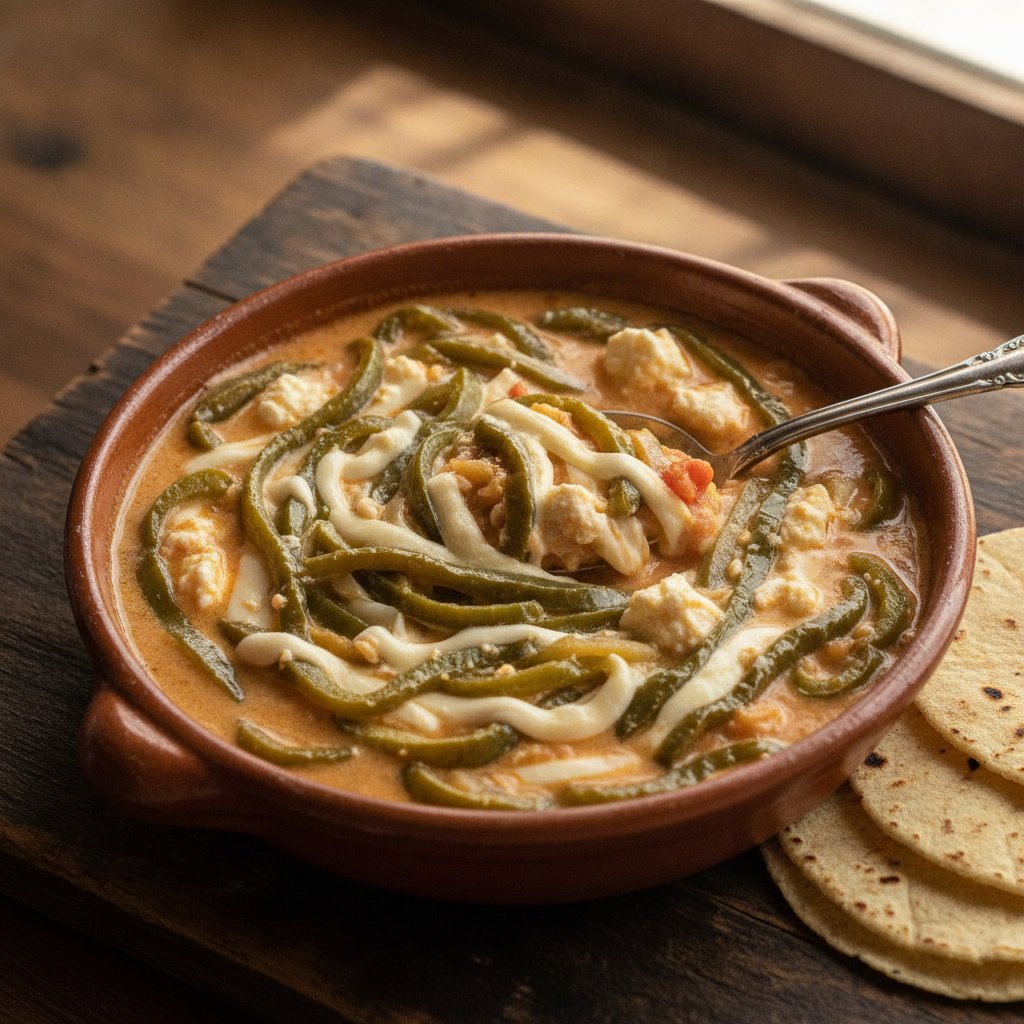 Cheese and Poblano Pepper Stew