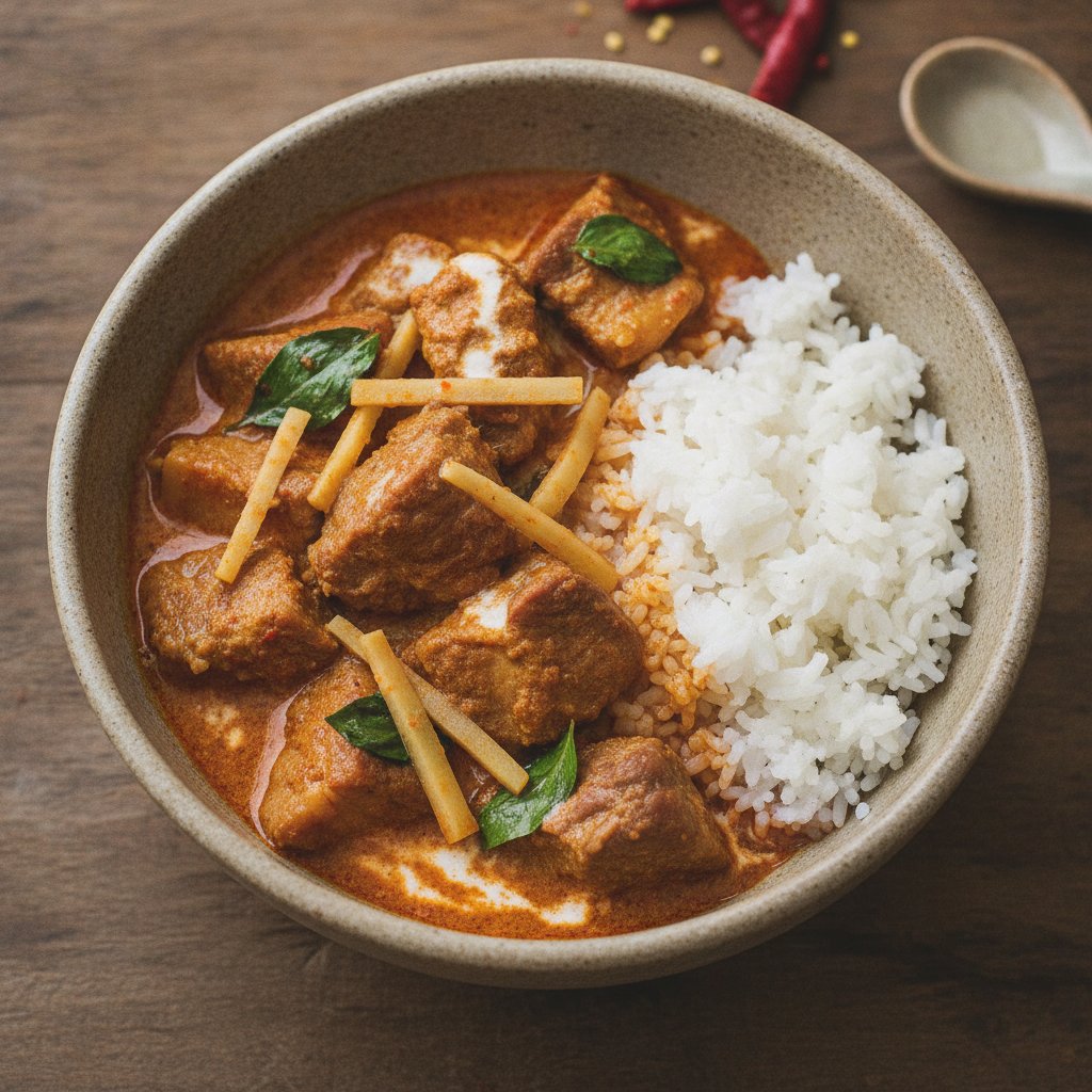 Pork Curry with Pickled Bamboo
