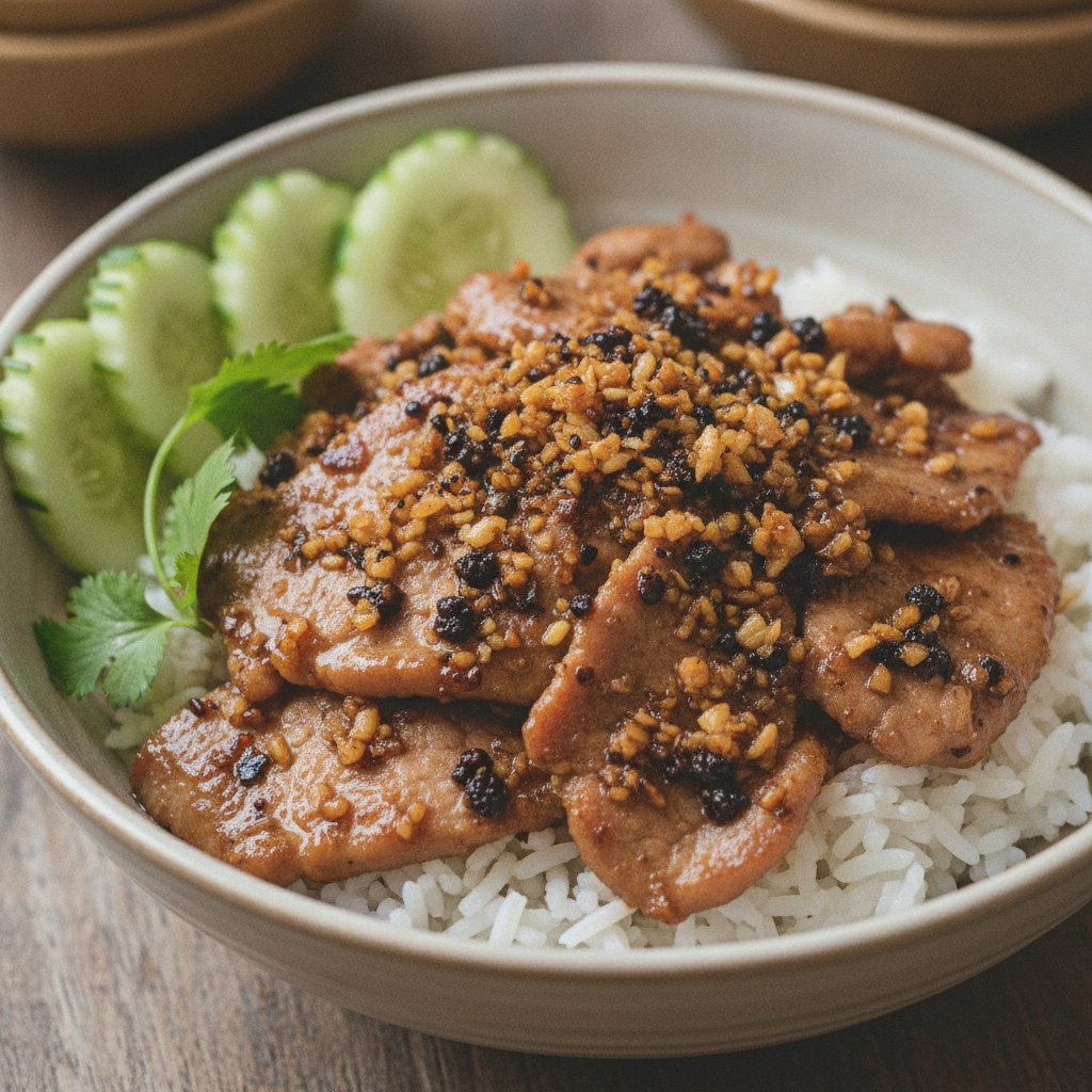 Stir-Fried Pork with Garlic and Pepper (Gluten-Free)