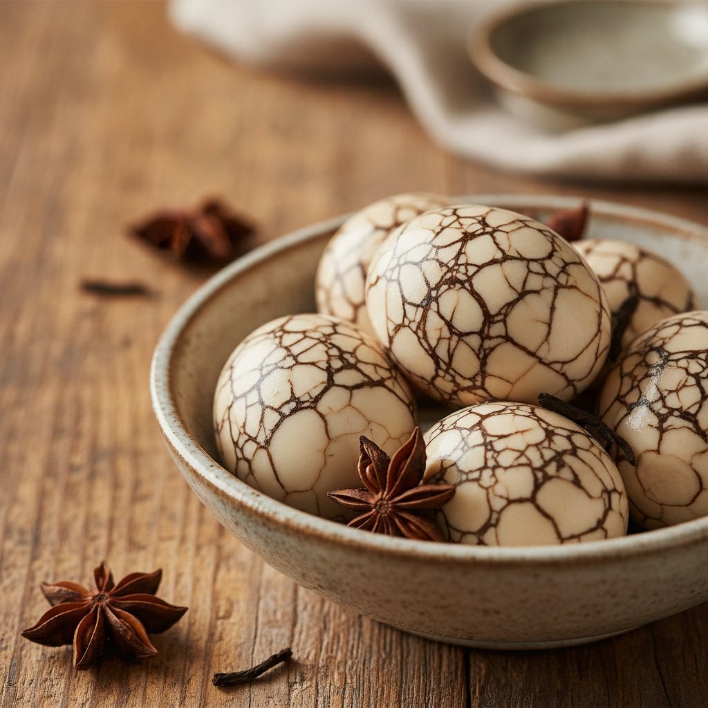 Tea Marbled Eggs (Low-Chol)