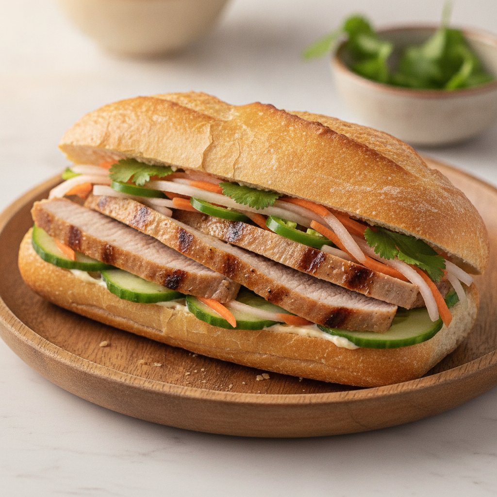 Vietnamese Pork Sandwich (Low-Calorie)