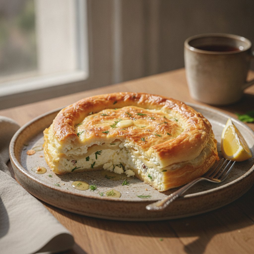Layered Cheese Pastry Bake