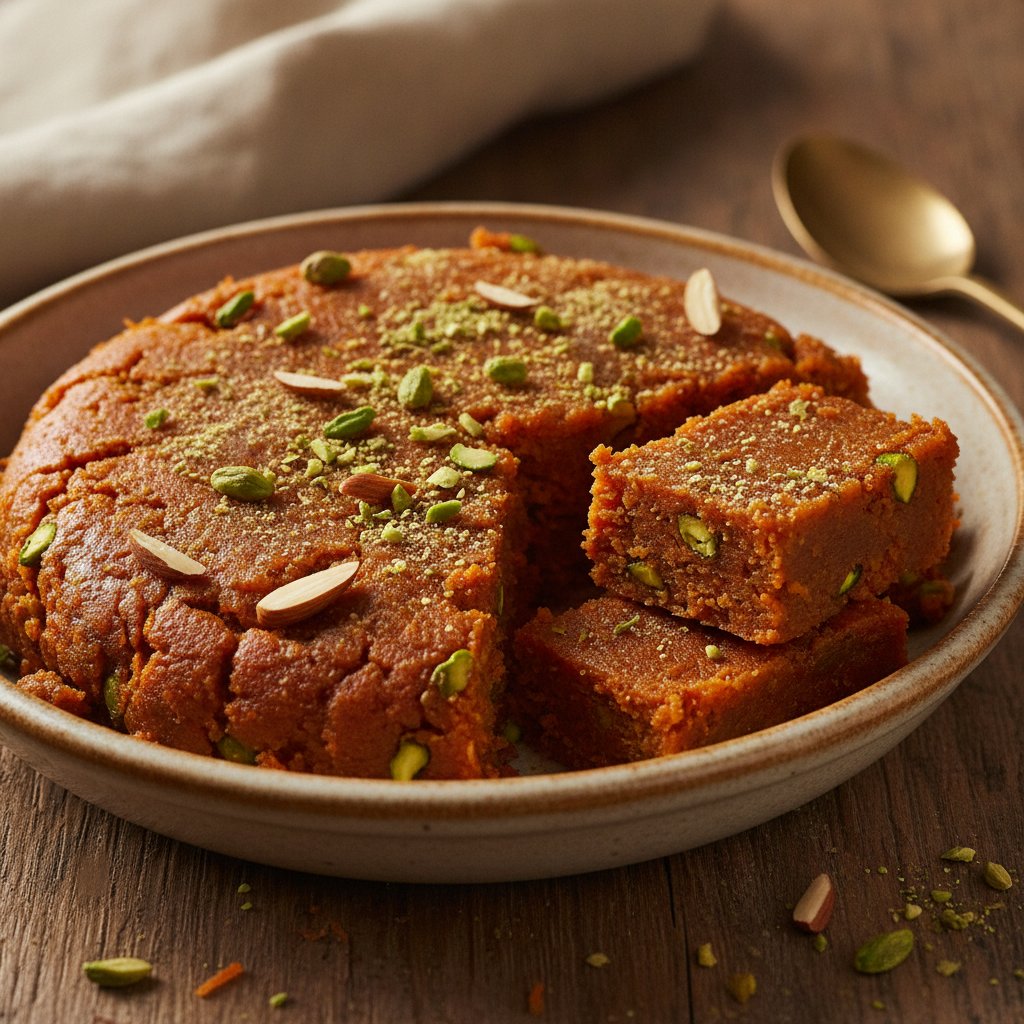 Carrot Halva Confection with Nuts