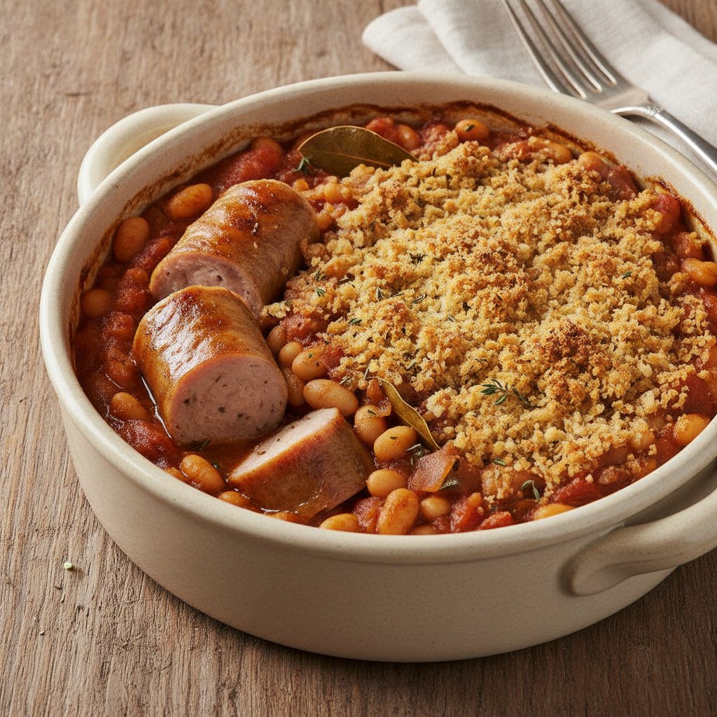Baked Sausage and Bean Casserole