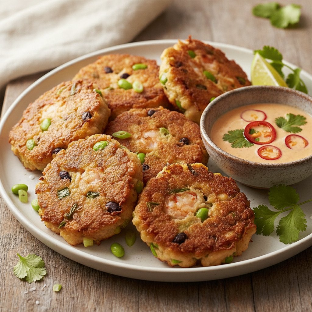 Crispy Fried Shrimp Cakes (High-Protein)