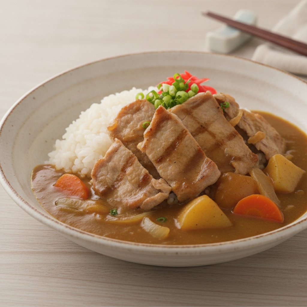 Curry Rice with Pork (Low-Calorie)