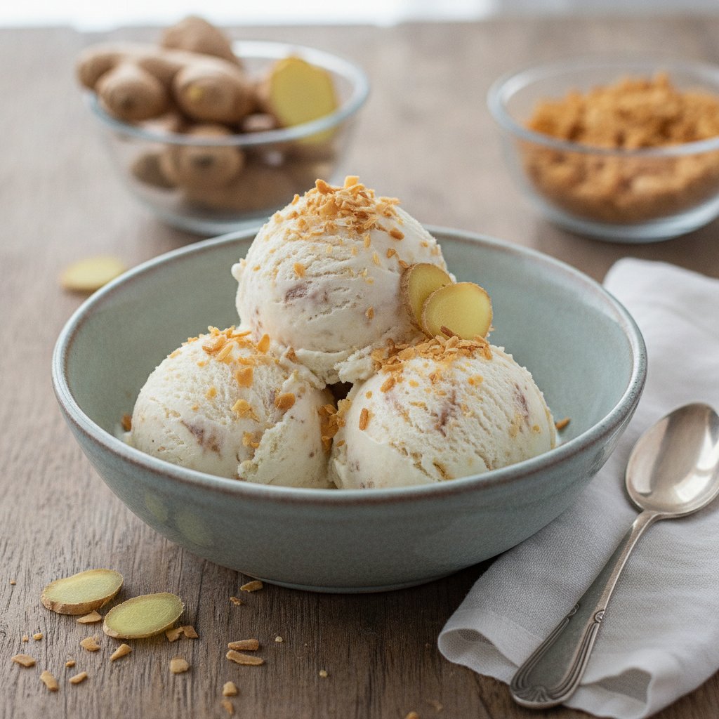 Vietnamese Ginger Coconut Ice Cream