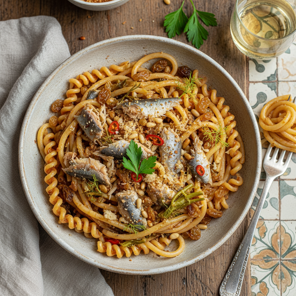 Pasta con le Sarde Palermitano