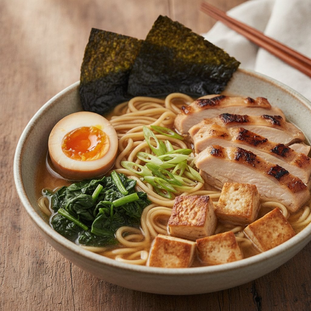 Soy Broth Ramen (High-Protein)